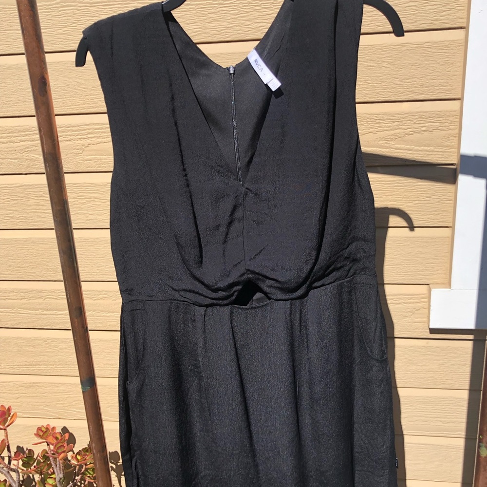 RVCA sleevelessbmini dress with peek a boo detail